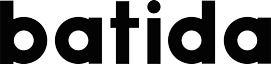 Logo featuring the word 'batida' written in bold, black, lowercase, sans-serif font.